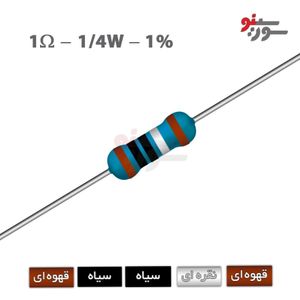 مقاومت 1 اهم 1/4 وات 1%