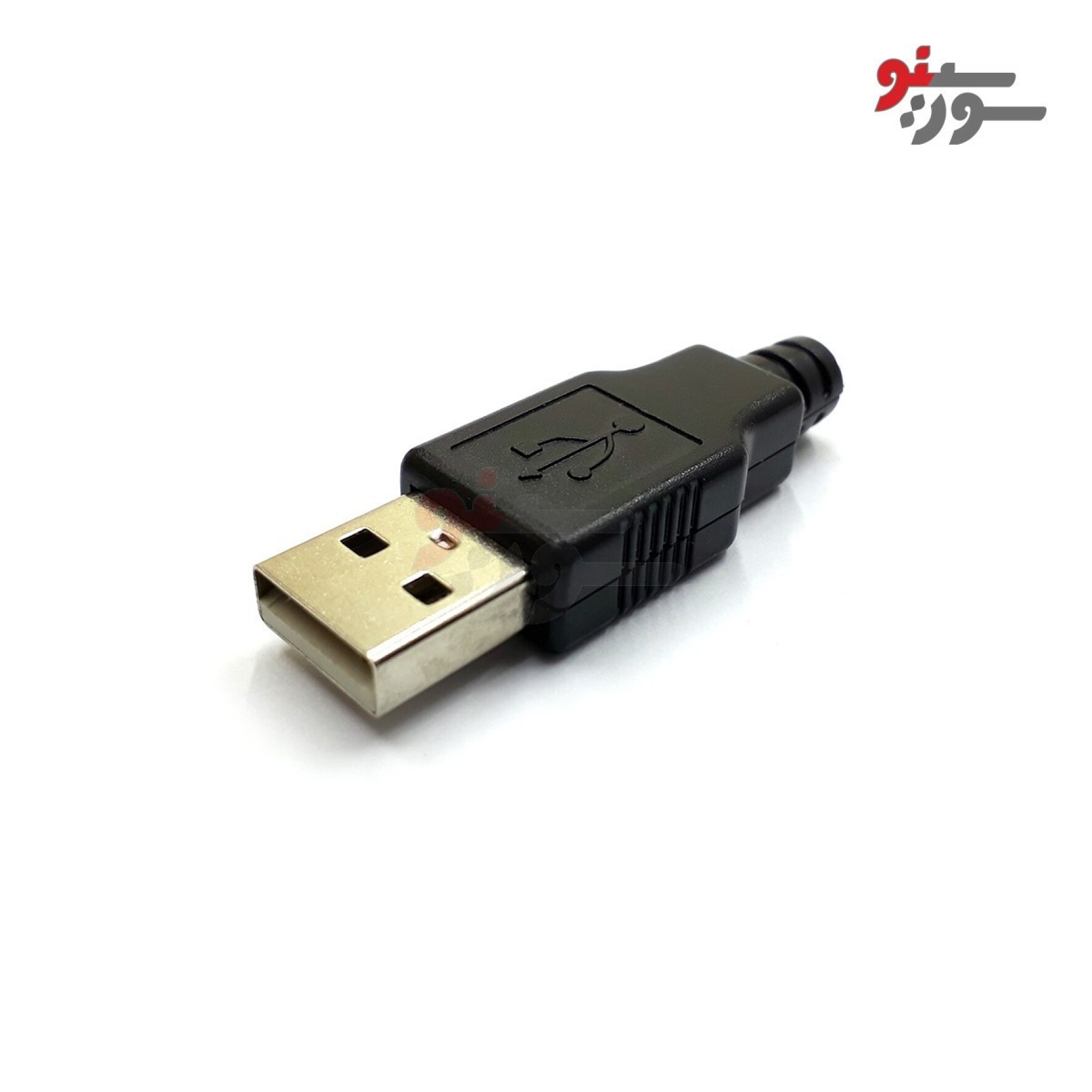 کانکتور USB-A نری لحیمی کاوردار
