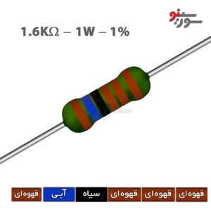 مقاومت 1.6K اهم 1 وات 1%