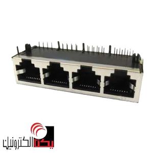 سوکت کانکتور شبکه RJ45 مادگی 4 تایی 4*1