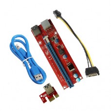 رایزر کارت گرافیک PCI-E 1X به 16X دارای رابط USB3.0 مناسب سیستم ماینر V008W