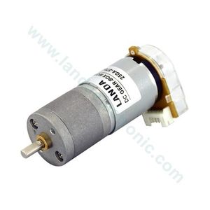 موتور گیربکس دار دی سی انکدر دار 25GA-370(12V 100RPM)