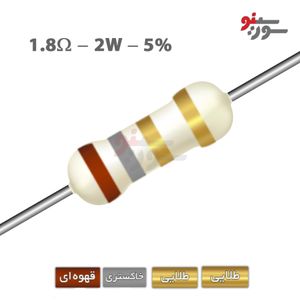 مقاومت 1.8 اهم 2 وات (1R8-2W-5%)