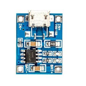 ماژول شارژر باتری لیتیومی تک‌سل TP4056 تک چیپ کانکتور micro USB