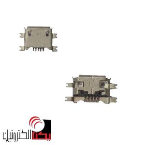 سوکت میکرو یو اس بی 5 پین ماده smd (4 پایه نگهدارنده smd )