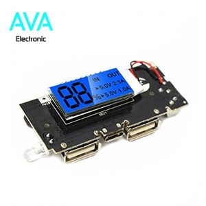 ماژول پاور بانک دارای نمایشگر LCD با دو خروجی 1A و 2٫1A