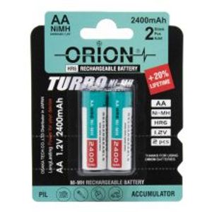 باتری قلمی قابل شارژ 2400mAh دوتایی مارک ORION