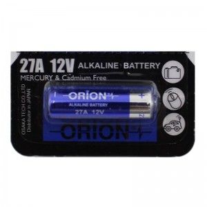 باطری ریموت کنترل آلکالاین 12 ولت سایز 27A مارک ORION
