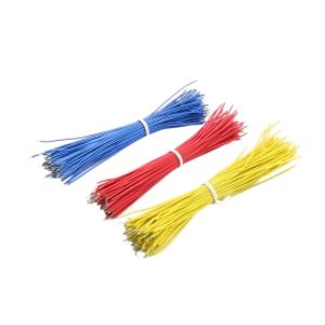سیم افشان سایز 0.25 قرمز 15cm دو سر لخت بسته100 تایی