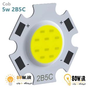 LED COB سفید آفتابی 5W-300mA مدل 2B5C