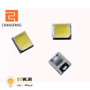 SMD LED پکیج 2835 سفید مهتابی 9V 1W مارک CHangFang (بسته 10 عددی)