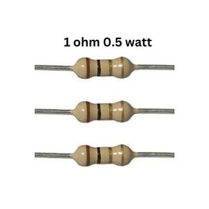 مقاومت 1 اهم 1/2 یا 0.5 وات