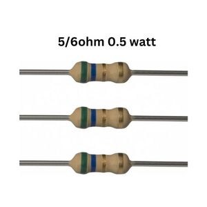 مقاومت 5.6 اهم 1/2 یا 0.5 وات