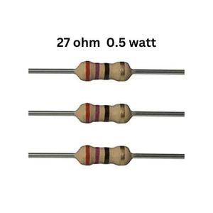مقاومت 27 اهم 1/2 یا 0.5 وات