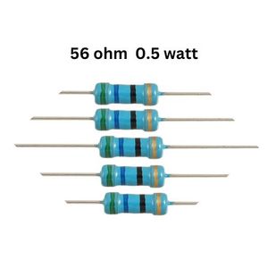 مقاومت 56 اهم 1/2 یا 0.5 وات فیوزی