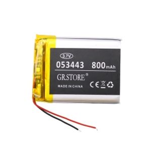 باتری لیتیوم پلیمر 3.7v ظرفیت 800mAh مارک GR.STORE کد 503443