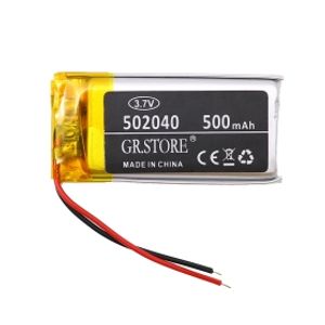 باتری لیتیوم پلیمر 3.7v ظرفیت 500mAh مارک GR.STORE کد 502040