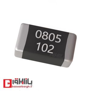 مقاومت 1 کیلو اهم SMD 0805 (بسته 10 عددی)