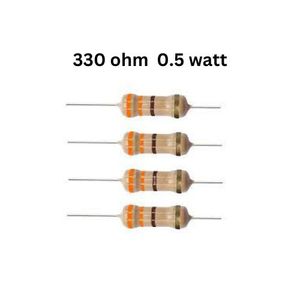 مقاومت 330 اهم 1/2 یا 0.5 وات
