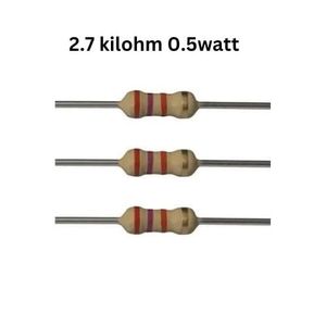 مقاومت 2.7 کیلو اهم 1/2 یا 0.5 وات