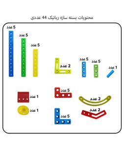 بسته 44 عددی سازه ربات