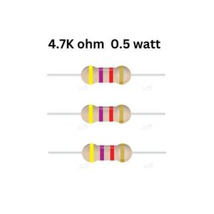 مقاومت 4/7 کیلو اهم 1.2 یا 0.5 وات