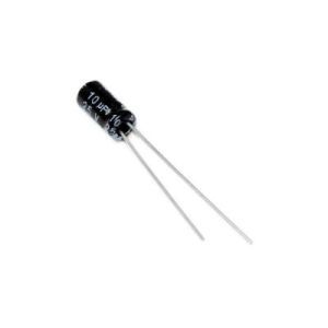 خازن الکترولیتی ایستاده 10µF ولتاژ 25V سایز 8x4mm