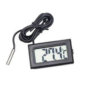 ماژول دماسنج پنلی همراه با سیم وسنسور دما مدل TPM-10 مشکی