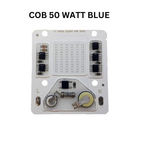 چیپ پروژکتور ال ای دی 50 وات 220 وات مدل COB آبی رنگ