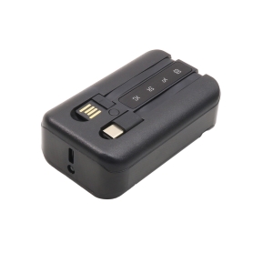 کیس پاوربانک با ورودی Type-C دو خروجی USB دارای کابل مدل KH-810