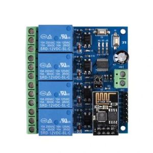 ماژول رله 4 کاناله با قابلیت کنترل WiFi ESP8266