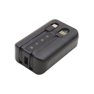 کیس پاوربانک با ورودی Type-C دو خروجی USB دارای کابل مدل KH-810