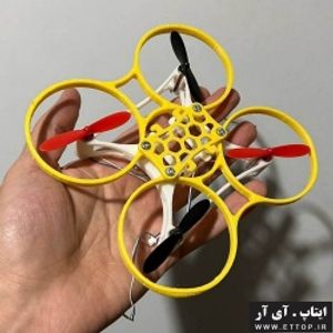 فریم ( بدنه پلاستیکی ) مینی کوادکوپتر مدل  Micro 107 Noob-Copter با قابلیت نصب موتور کورلس مدل 8520 / قطر موتور 8.5 میلی متر / وزن سازه 20 گرم