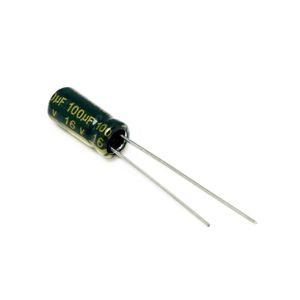 خازن الکترولیتی 100UF/16V-5X11-105C-GREEN