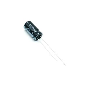 خازن الکترولیتی 100UF35V-6.3X12-105C-BLACK