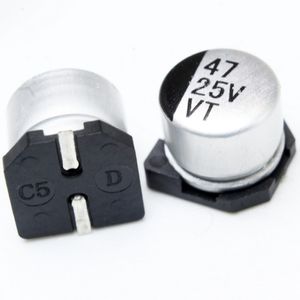 خازن الکترولیت اس ام دی 47UF/25V SMD (6.3X5.4MM)