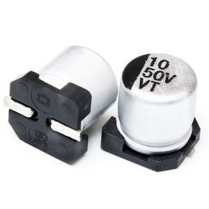 خازن الکترولیت اس ام دی 10UF/50V SMD (5X5.4MM)