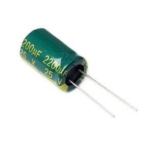 خازن الکترولیتی 2200UF25V-13X21-105C-GREEN