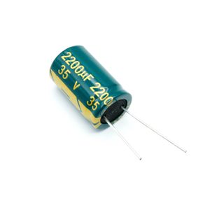 خازن الکترولیتی 2200UF/35V - 16X25-105C- GREEN