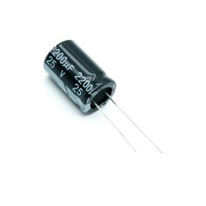 خازن الکترولیتی 2200UF/25V-13X21-105C-BLACK