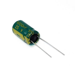 خازن الکترولیتی 1000UF/25V-10X17-105C-GREEN