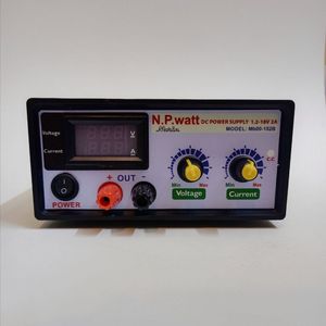منبع تغذیه دیجیتال 1.2 تا 18 ولت 2 آمپر N.P.watt مدل Mb00-152B