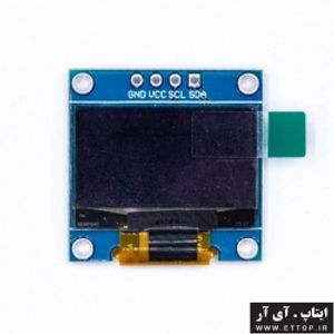 ماژول OLED 0.96 inch I2C دو رنگ زرد-آبی رزولیشن 128x64 / مناسب انجام پروژه های دانشجویی ، آموزشی ، صنعتی و ثبت اختراع / مقطع کاردانی ، کارشناسی ، فوق لیسانس ( ارشد ) ، دکتری
