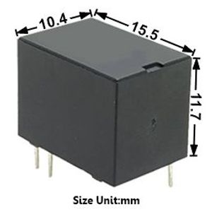 Relay HJR-4102E-L-12VDC-S-Z 5Pin 3A 12V 0.2W Tianbo | 00