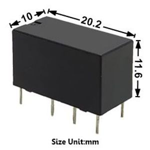 Relay YSV-SS-212L 8Pin 2A 12V 0.15W Yuanze | 00