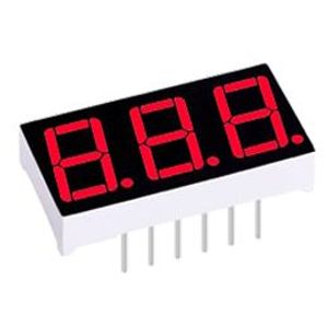 LED 7Seg 3Digits Red 0.40″ | 00