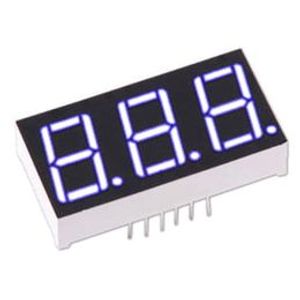 LED 7Seg 3Digits White 0.28″ | 00