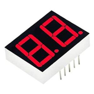 LED 7Seg 2Digits Red 0.39″ | 01