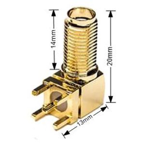 Connector SMA Jack (Female) Right 14mm | 00