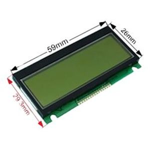 LCD (STN-Positive) 2×16 Char Green +Backlight | 01